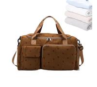 Foldable Duffle Bag, Large Capacity Duffel Pack, Waterproof Design, PU Polyester Material, Perfect for Camping, Beach, Swim Pool, Sports, and Gym, Black, White, Pink
