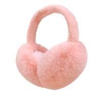 Foldable Ear Muffs for Winter Women Men Girls Soft Earmuffs Cute Covers Ski Cold Weather Warmers Headband(Pink)