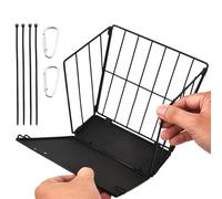 Foldable Feed Storage with Hook Metal Frame Hay Feeder for Rabbits - Rabbit Hay Feeder for Pet Animal House Hutch Wall Feeding, Space Saving Hanging Grass Holder for Hamster Bunny Small Animal Enclosu