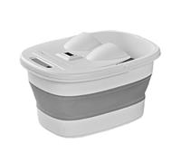 Foldable Foot Bath Basin - Foot Soak Tub with Lid, Massage Rollers & Phone Holder | Portable Feet Spa Bucket with Non-Slip Bottom for Pedicure, Relaxation, Tired Feet Relief, Home Travel, Camping