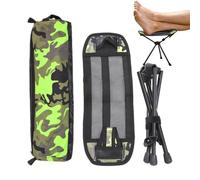 Foldable Foot Rest - Portable Ergonomic Footrest, Lightweight Folding Foot Stool, Aluminum Alloy Frame | Leg Support for Camping, Travel, Home, Picnic, Fishing, Chair FootPedal