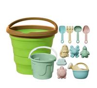 Foldable Fruit Design Bucket Game Set | Colorful Travel Sand Toys,for Ages 3 And Up Children Yard Travel Vacation Outdoor