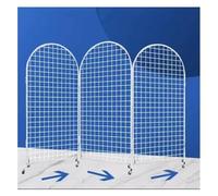 Foldable Gridwall Panels Tower, Wire With Rolling Base Floorstanding Grid Wall Fixture For Retail And Display With Exquisite Clips(60x160cm)