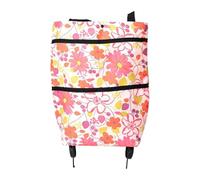 Foldable Grocery Cart, Waterproof Rolling Tote, Wheeled Shopping Bag