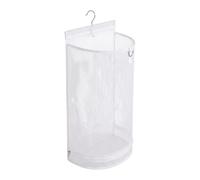 Foldable Hanging Laundry Hamper - Mesh Breathable Quick Dry Basket | Space Saving Semi-Circular Storage Bag, Portable Laundry Organizer For Dorm, Rv, Bathroom - 68.6×35.6×22.9cm Polyester