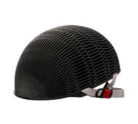 Foldable Head Protection Cap - Portable Paper Style Cycling Safety Gear, Adjustable Chin Strap Protective Hat, Bike Road Cycling Outdoor Use Gear, Lightweight Head Guard 11.02 x 3.94 x 1.42 Inches Tra