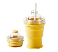 Foldable Ice Tray Cup - Ball Maker Mold Kit Pack, Travel Cube Sphere Drink Cooling Reusable Water Juice Cocktail Bar Kitchen Freezer Portable | Perfect For Travelers Bartenders Home Office Bedroom