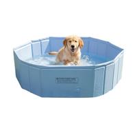 Foldable Kitten Swimming Wading Bathtub | Foldable Paddling Pool For Dogs & Kids, Non-Slip Outdoor Summer Water Play Pool For Small Medium Large Breeds Indoor Outside Home Garden Yard Beach Travel