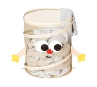 Foldable Laundry Basket, Kids Laundry Hamper, Space Saving Laundry Hamper, Round Laundries Basket, Dustproof Kids Hamper, Clothes Basket Kids Laundries Hampers for Bedroom, Bathroom