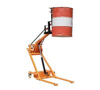 Foldable Material Handling Truck, Fully Electric Stacker, Portable Telescopic Arm Forklift, 1100-1154 lbs Lifting Capacity, Ideal for Factory Workshops & Supermarkets(Drum Clamp Type,1543LB)