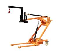 Foldable Material Handling Truck, Fully Electric Stacker, Portable Telescopic Arm Forklift, 1100-1154 lbs Lifting Capacity, Ideal for Factory Workshops & Supermarkets(Hook Type,1543LB)
