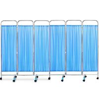 Foldable Medical Privacy Screen,On Wheels Curtain Foldable Privacy Curtains With Removable, Suitable For Emergency Room, Ward, Icu Monitoring Room Divider, LJJY-KK, a, 6