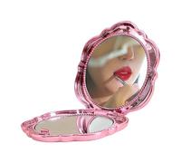 Foldable Mirror | Flower Shape Handheld Double Sided Glass,Magnification Folding Makeup Mirror,for Women Girls Travel Purse Pocket Vanity Beauty