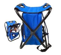 Foldable Outdoor Chairs, Folding Seats, 14.17x11.42x16.14 Inches Backpack Cooler Bag, Portable Design, for Hiking, Travel, Beach, Park, Picnic, Backyard, Fishing, and Patio Use