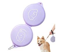 Foldable Pet Bowl, Use Feeding System, 2 In 1 Travel Dish Set with Buckle Clip, Portable Dog Food Water Container, Outdoor Camping Hiking Road Trip Beach Use Pet Accessory