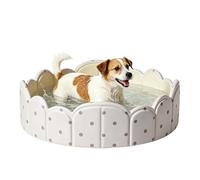 Foldable Pet Pool - Portable Non Inflatable Tub, Puppy Pool | Multi-Purpose Design For Beach, Backyard, and Indoor Use. It Acts As A Family Summer Companion, Offering Safe Cooling Fun Tailored For PE