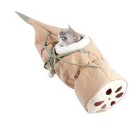Foldable Pet Tunnel - 92x27x27cm Cat Playground Tube, juguete interactivo de juego, tubo de poliéster suave felpa, diseño de ahorro de espacio | Túnel interior al aire libre para gatitos cachorros