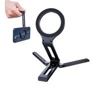 Foldable Phone Tripod Magnetic, Multifunctional Aluminum Alloy Stand, Convenient Storage Holder, Portable Desktop Phone Holder, Ideal for Tablets and Pads, 1 Pack