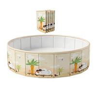 Foldable Pool Anti-Slip Pet Bathtub Fold Up Kiddie Pool for Boys Girls