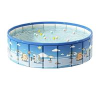 Foldable Pool - Outdoor Bath Tub with Drain Pipe, Non-Slip Kid Pool, Family Splash Basin | Portable Backyard Wading Tank for Summer Beach Lake Park Home Garden Backyard Patio Vacation