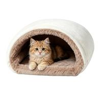 Foldable Portable Self Warming Cat Bed | Cat Cave Bed Plush Washable