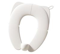 Foldable Potty Seat for Toddler, Portable Travel Toilet Seat, Non-Slip Design with Secure Fit for Baby, Kids and Children, 7.01x5.91x2.17 Inches, White
