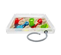 Foldable Shower Base With Drainage - Portable Transparent Šhower Tray For Outdoor Camping Ãnd Beach Use | Features Thickened Drawstring And Secure Buckle Design | Versatile Awning Base Ãnd Tent Showêr