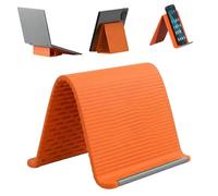 Foldable Silicone Phone Holder - Bendable Freely Into Any Shape | Flexible Bendable Multi-Angle Adjustable Mount For Phone Tablet Laptop | Portable Mobile Stand, Bed Office Travel Airplane Accessories