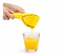 Foldable Stainless Steel Handheld Lemon Squeezer Manual Citrus Juicer, Hand Press for Lemon, Lime & Orange, Heavy Duty Juice Extractor (Yellow)