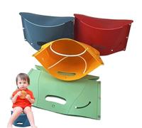 Foldable Stool Camping, Travel Folding Stool Small, 31cm/12.2in 30cm/11.81in 12.5cm/4.92in Quick Opening Pocket-Size Furniture for Commuting, Fishing, Gathering, 4x for Men Women