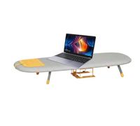 Foldable Tabletop Ironing Board - Portable 84cm Desktop Board with Iron Res | Compact Space-Saving Foldable Design, Includes Integrated Metal Iron Rest, Sturdy Desktop Base (1700g Weight, 84cm Length), I