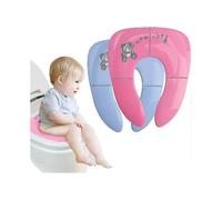 Foldable Toilet Seat Toilet Reducing Safety Portable Pot Children Children Wc Travelers Room Cover Naigurian And Storage Bag for Baby Boy Girl, Blue A