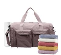 Foldable Travel Bag, Packable Duffle Bag, Expandable Portable Luggage Tote, Lightweight Carry-On Organizer for Work, Gym, Sports, Weekend, Camping, 9.84X17.72X8.27 Inches