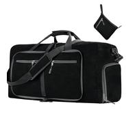 Foldable Travel Duffle Bag - Spacious Carry-On Luggage Tote, Lightweight Heavy-Duty Material, Easy Storage Weekend Bag, Airline-Approved Design | Multipurpose Travel Companion, Holiday Work Trip Uses