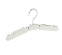 Foldable Travel Hangers - ABS White Non Slip Portable Lightweight Space Saving Clothes Hangers | Compact Folding Coat Ĥangers, Holiday Luggage | for Skirts Trousers Suits Jackets Blouses