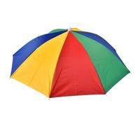 Foldable Umbrella Hats, Uv Protection Headwear Cap, 1pc Adjustable Elastic Band 55cm Sun Shade Hat with Lightweight Waterproof Canopy, Hands Free Outdoor Hats, Fishing Gardening Hiking Umbrella Hat