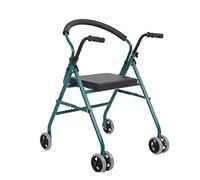 Foldable Walking Aids, Walking Frame Walker Wheel with Seat for Disabled Elderly Walker Hand Push Walker VBTJWRFE