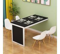 Foldable WallMounted Wooden TableTelescopic Invisible cocina estante compacto comedor para espacios pequeñosVersatile Negro y Blanco Marco para cocina Sala Balcony