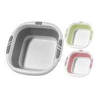 Foldable Wash Basin - Portable Dish Tub | Laundry Wash Bin for Clothes Washroom Fruit Foot Soaking Tub, Space Saving Design, Thermoplastic Rubber & PP, 3 Sizes 26cm 32cm 39cm