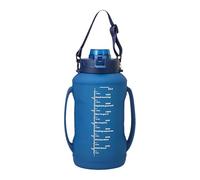 Foldable Water Bottle - Silicone Foldable Bottle for Traveling,1.8L Reusable Hydration Cup with Double Handle for Cyclists Travelers Runners Kids Adults Father