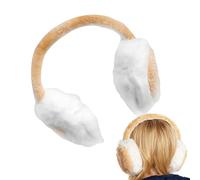 Foldable Winter Earmuffs - Wind Resistant Polar, 7.28 Inches Fleece Ear Protection for Camping, Hiking Backpacking and Skiing, Plush Material for Warmth, Earmuffs Adjustable Band Outdoor Accessory