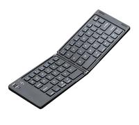 Foldable Wireless Keyboard, Folding Keyboard Rechargeable, Compact Foldable Keyboard, Low Noise Wireless Input Device Bendable Input Type Tool for Laptop Tablet Smartphone Men Women Office