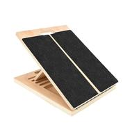 Foldable Wooden Incline Board - Adjustable Calf & Ankle Stretcher for Plyometric Home Stretching, Balance Training, and Fitness Equipment