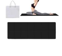 Foldable Yoga Exercise Mat, 6mm Thick Workout Pad, Tear Resistant Design with Portable Storage Bag, Foldable Mat Features Explain Thickness and Comfort, for Home Studio Outdoor Training