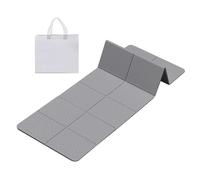 Foldable Yoga Mat - Fitness Pad | 6mm Thick Anti Slip TPE Exercise Mat with Storage Bag, Portable Gym Studio Home Workout Accessory, Travel Picnic Folding Pad for Comfortable Training