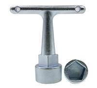 Folde - Llave de medidor de agua y llave de tope de bordillo para cajas de bordillos Pentágono, llave de cubierta de medidor de agua