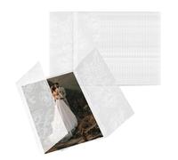 Folded Invitation Sleeves, Tracing Paper Set, 7.09x5.12 Inches Cover for 5x7 Inch Cards, Translucent Protector, Elegant Stationery Tool with Classic Style, Event Accessory for Bridal Showers