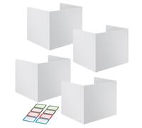 Folders for Students | 4pcs Desk Panel - Student Desk Dividers, Easy-to-Clean Folders for Desks, Test Dividers Classroom Teacher Supplies