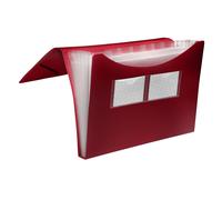 FolderSys 70005-88 Carpeta de archivos, 7 compartimentos, burdeos
