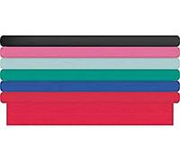 FolderSys - Papel de carta (500 x 50 cm, caja de 50 unidades), color negro, fucsia, agua, rojo, azul y verde